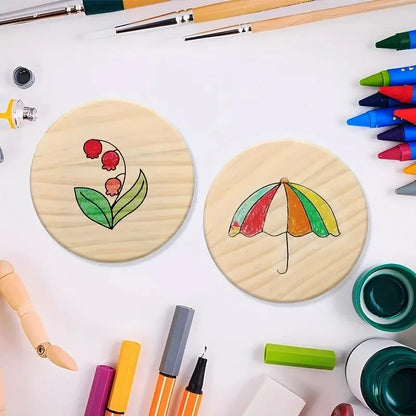 Juego de Posavasos de Madera Virgen (5 unidades)