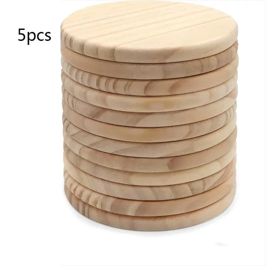 Juego de Posavasos de Madera Virgen (5 unidades)